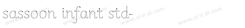 sassoon infant std字体转换 sassoon infant std字体转换